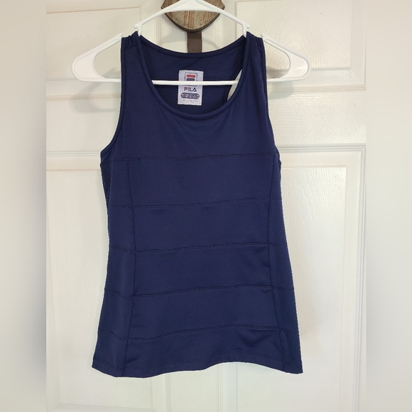 Fila Woman's Sleeveless Tanktop Workout Shirt,  Size: Small  Color: Blue - Picture 2 of 12